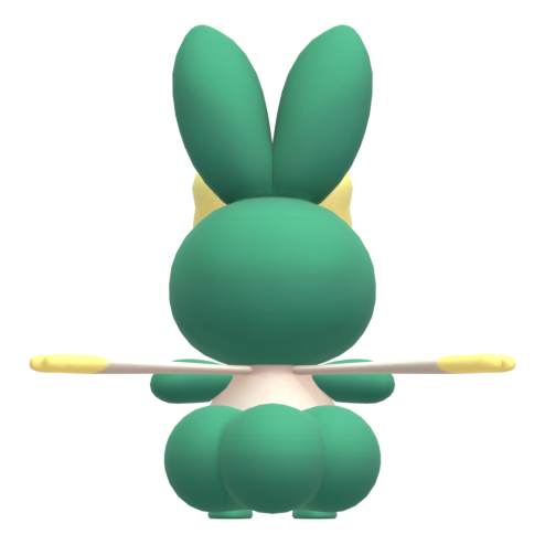 Ribbuny Botan from behind